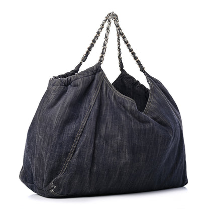 Chanel Denim XL Coco Cabas Tote Blue 2 of 8