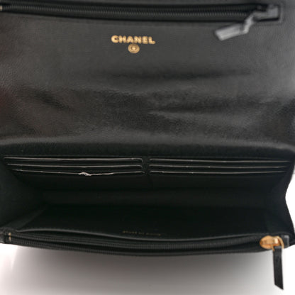Chanel Caviar Quilted Coco First Wallet On Chain WOC Black 5 of 13