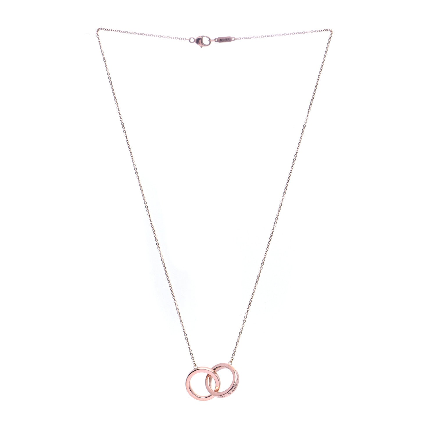 Tiffany Rubedo Interlocking 1837 Pendant Necklace 3 of 6
