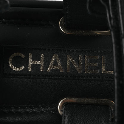 Chanel Lambskin Quilted Platform Sandals 40.5 Black 9 of 13