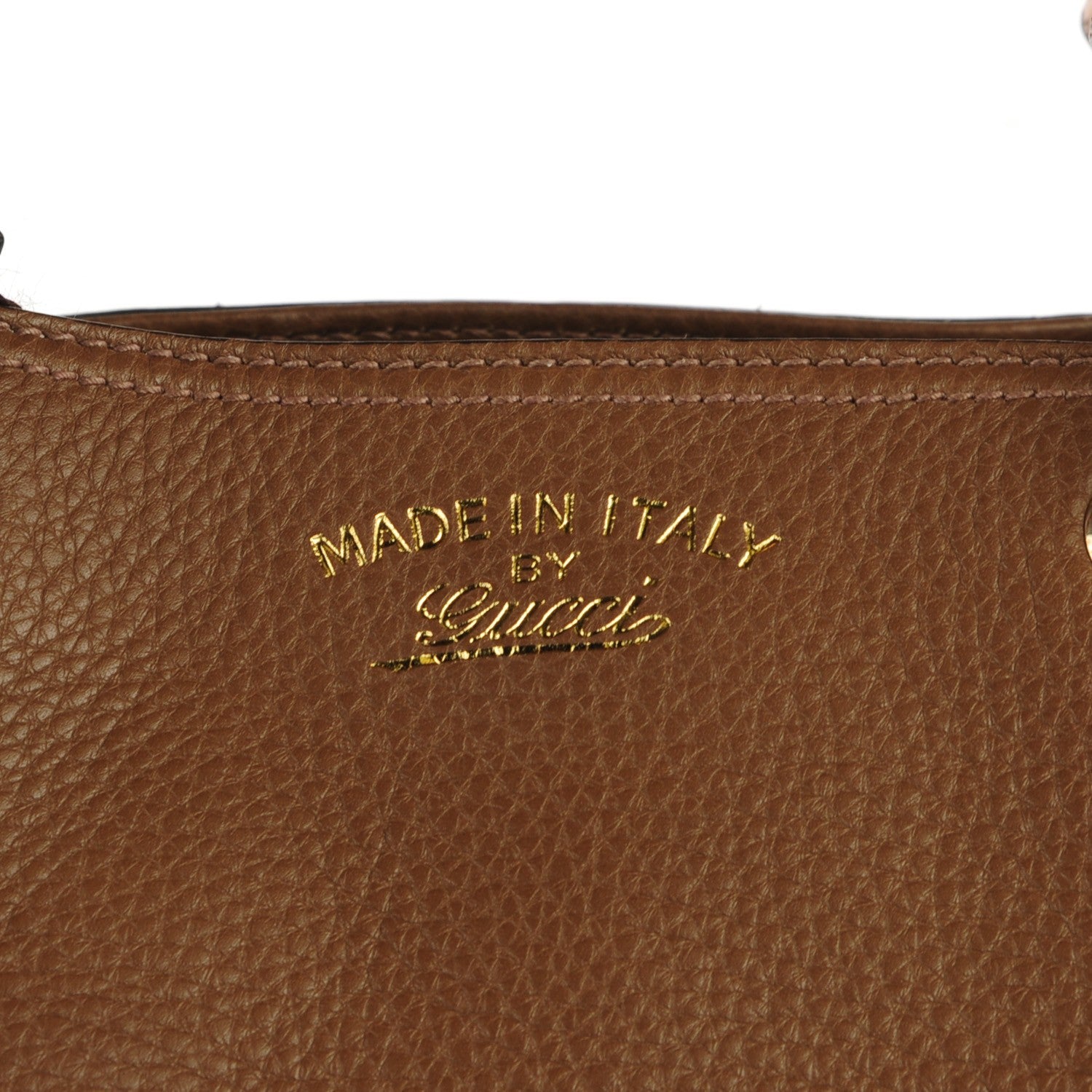 Gucci Cellarius Calfskin Large Bamboo Shopper Tote Acero 6 of 8