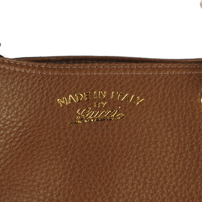 Gucci Cellarius Calfskin Large Bamboo Shopper Tote Acero 6 of 8