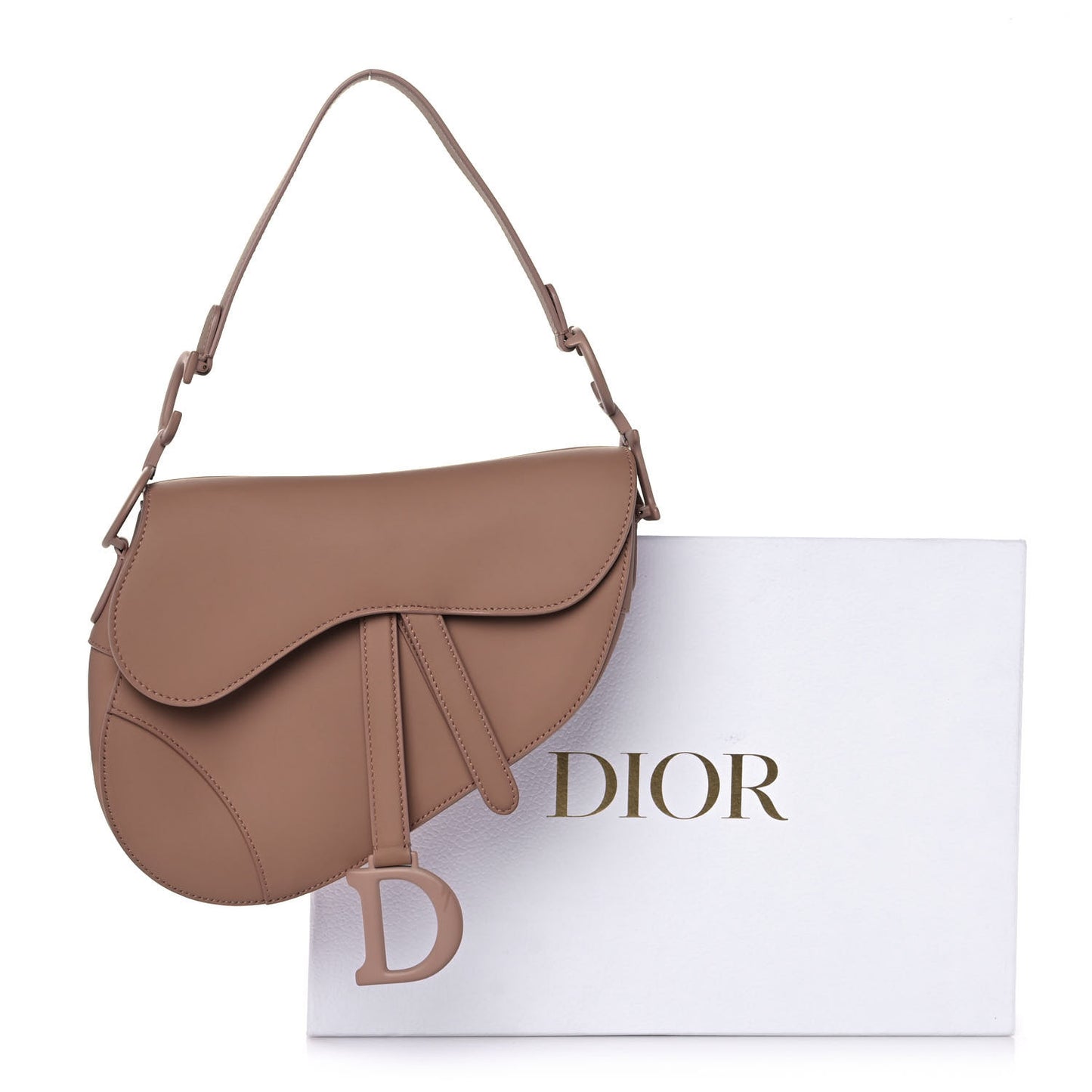 Ultra Matte Calfskin Saddle Bag Blush