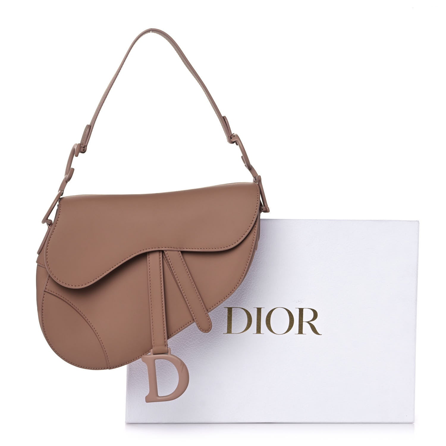 Christian Dior Ultra Matte Calfskin Saddle Bag Blush 10 of 10