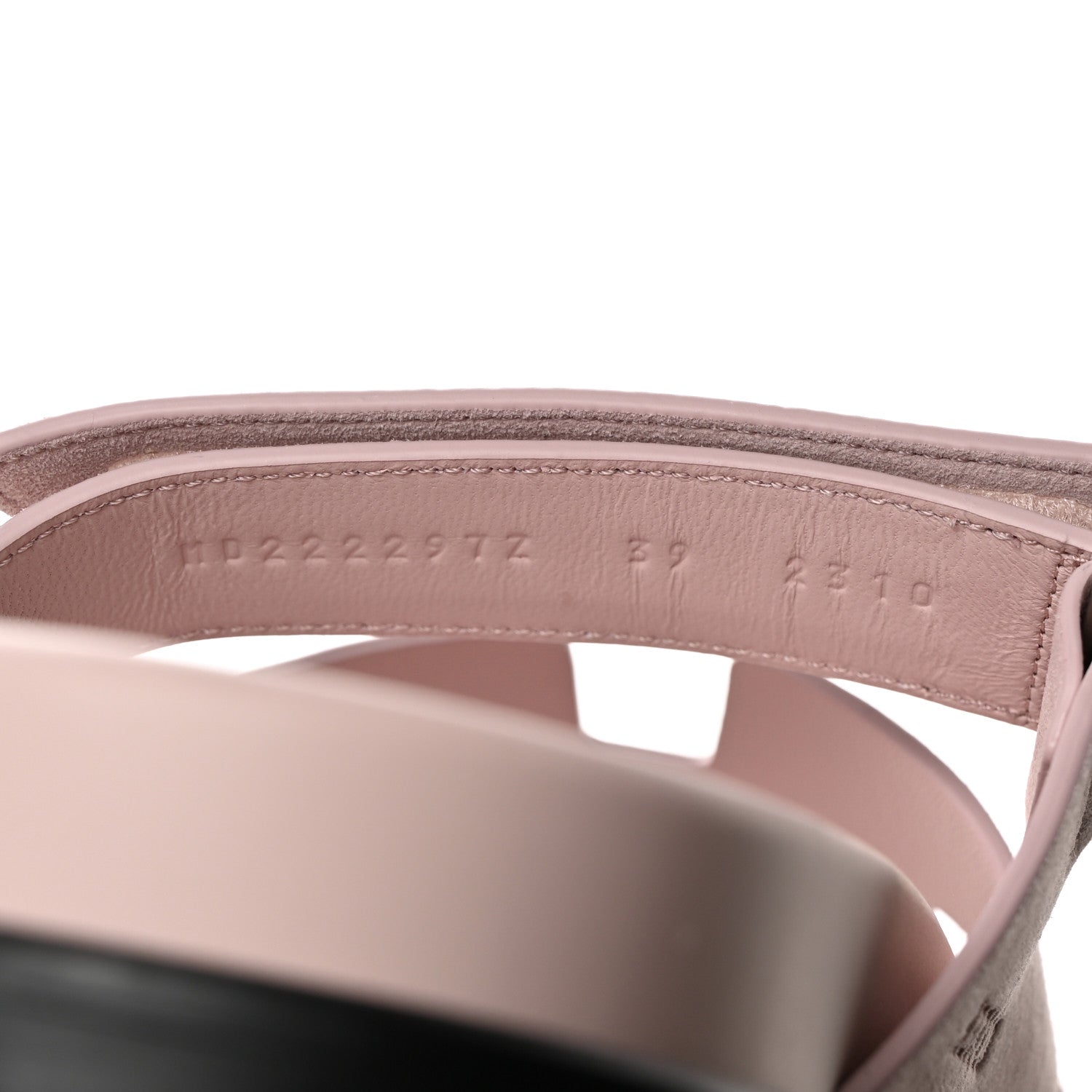 Hermes Suede Goatskin Womens Chypre Sandals 39 Rose Porcelaine 7 of 9
