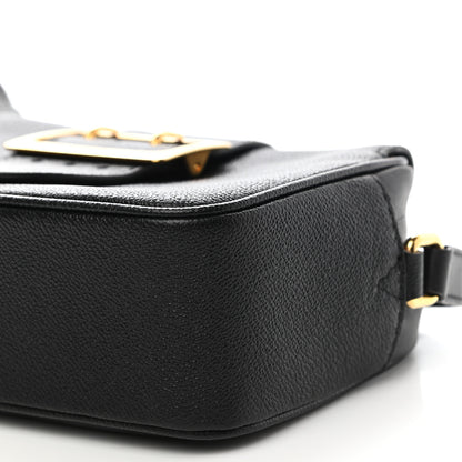 Burberry Soft Grain Calfskin Small Buckle Zip Bag Black 9 of 11