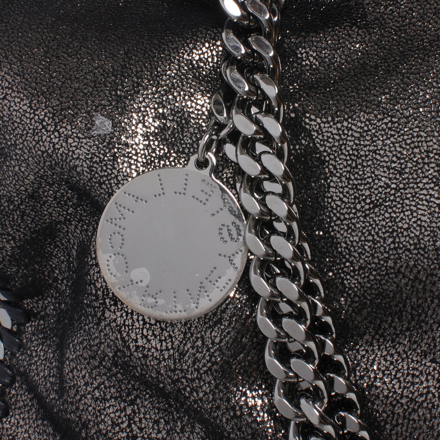 Faux Leather Falabella Chamois Tote Ruthenium