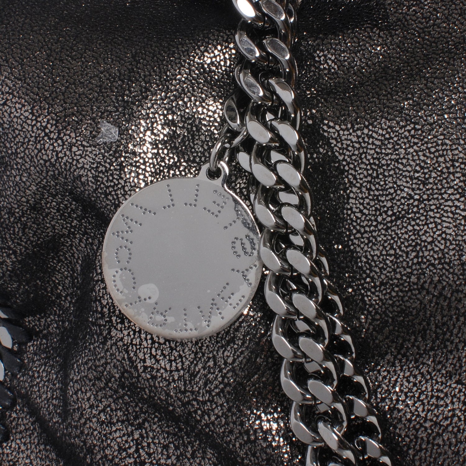 Stella McCartney Faux Leather Falabella Chamois Tote Ruthenium 3 of 8