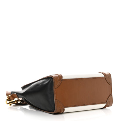 Celine Smooth Calfskin Nano Tri-Color Luggage Brown 4 of 20