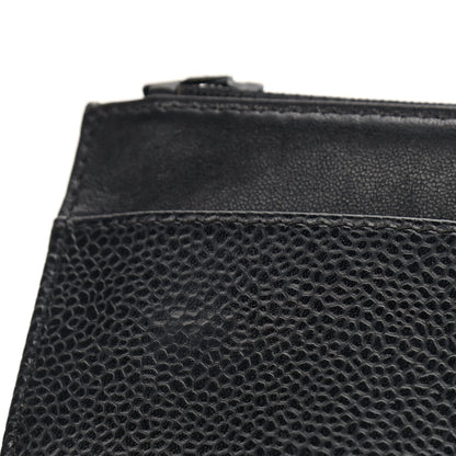 Chanel Caviar Timeless CC Wallet On Chain WOC Black 14 of 14