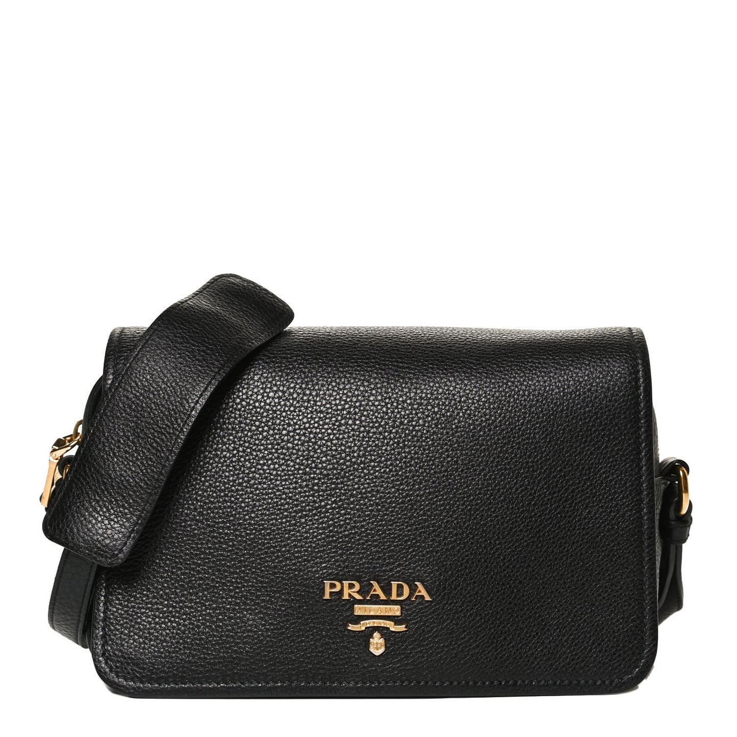 Vitello Phenix Crossbody Bag Black