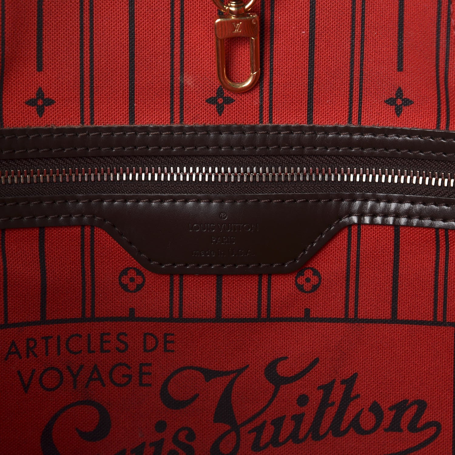 Louis Vuitton Damier Ebene Neverfull GM 6 of 9