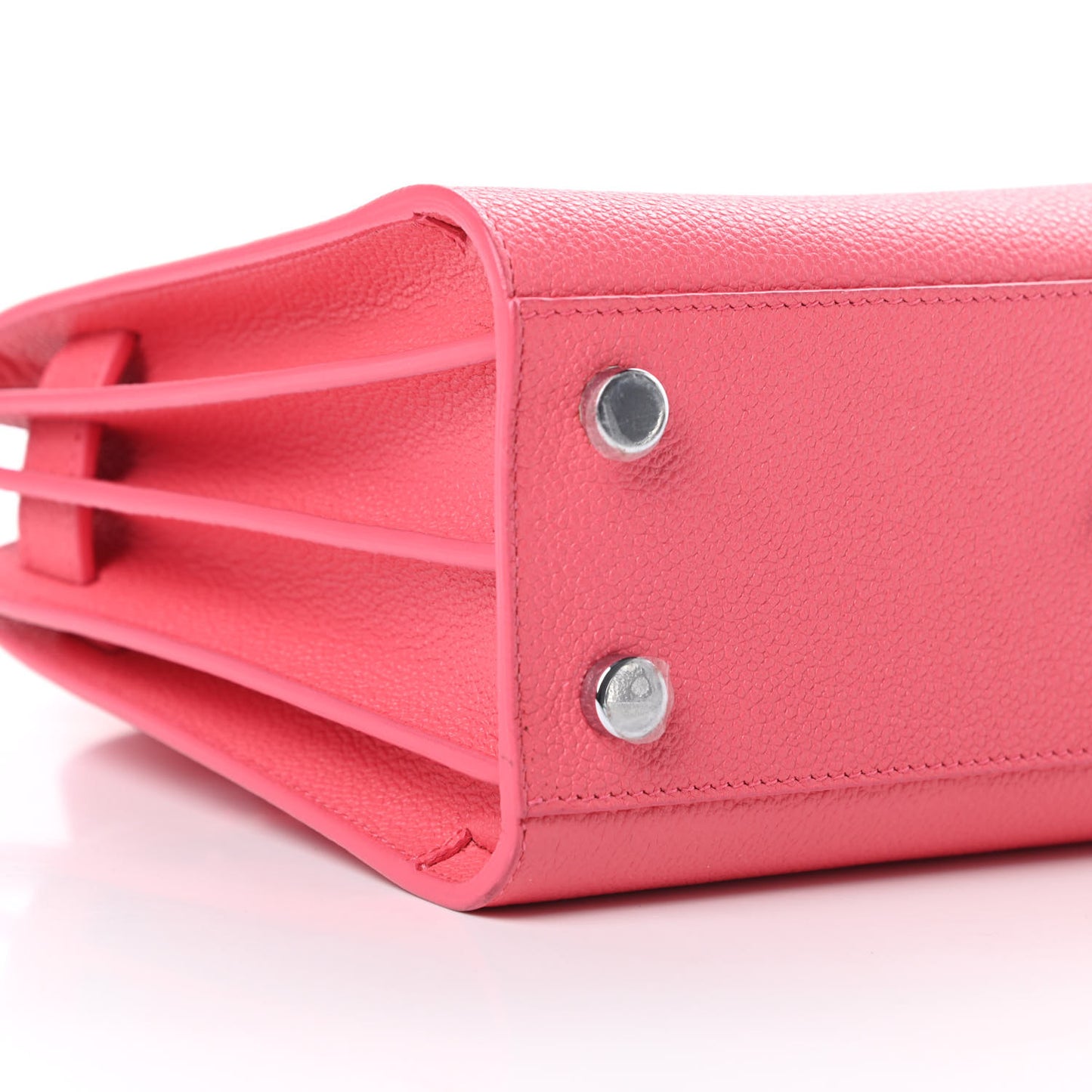 Grained Calfskin Nano Sac De Jour Coral