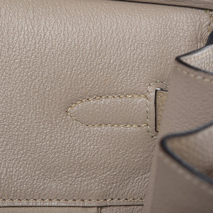 Hermes Taurillon Clemence Birkin 40 Gris Tourterelle 23 of 33