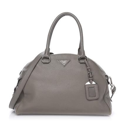 Prada Vitello Daino Dome Satchel Argilla 1 of 15