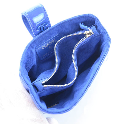 Chanel Patent Card Case and Bill Holder Bright Blue 6 of 6