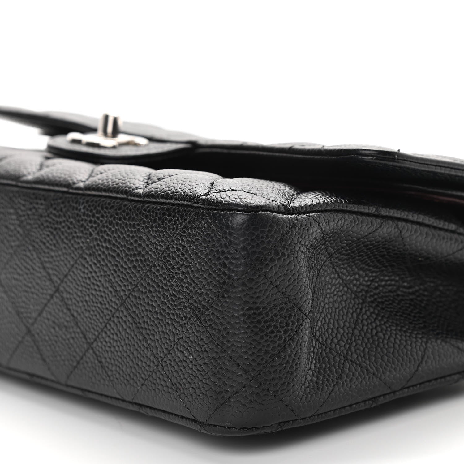 Chanel Caviar Quilted Medium Double Flap Black 10 of 12