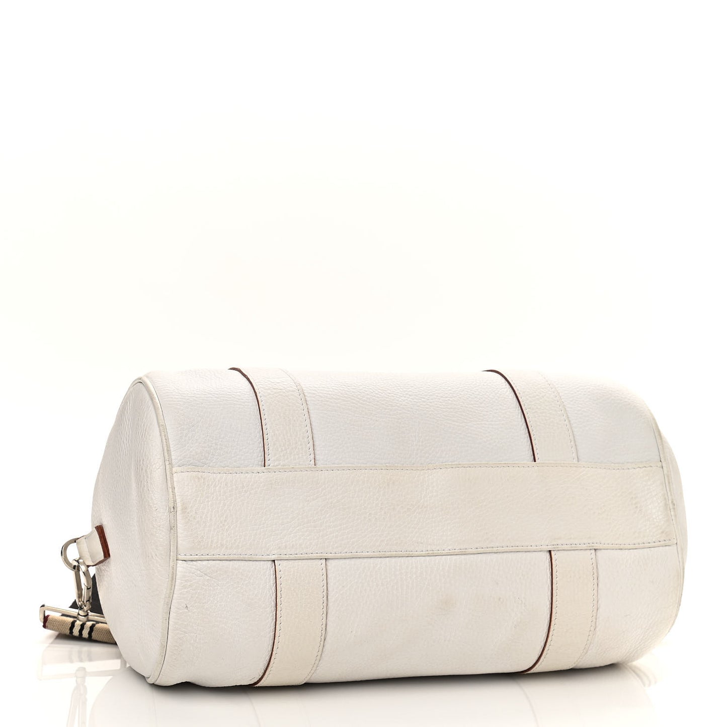 Calfskin Barrel Bag White