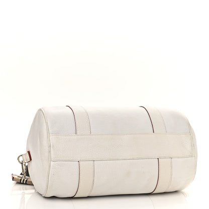 Burberry Calfskin Barrel Bag White 4 of 13