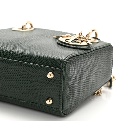 Christian Dior Lizard Mini Lady Dior Green 8 of 8