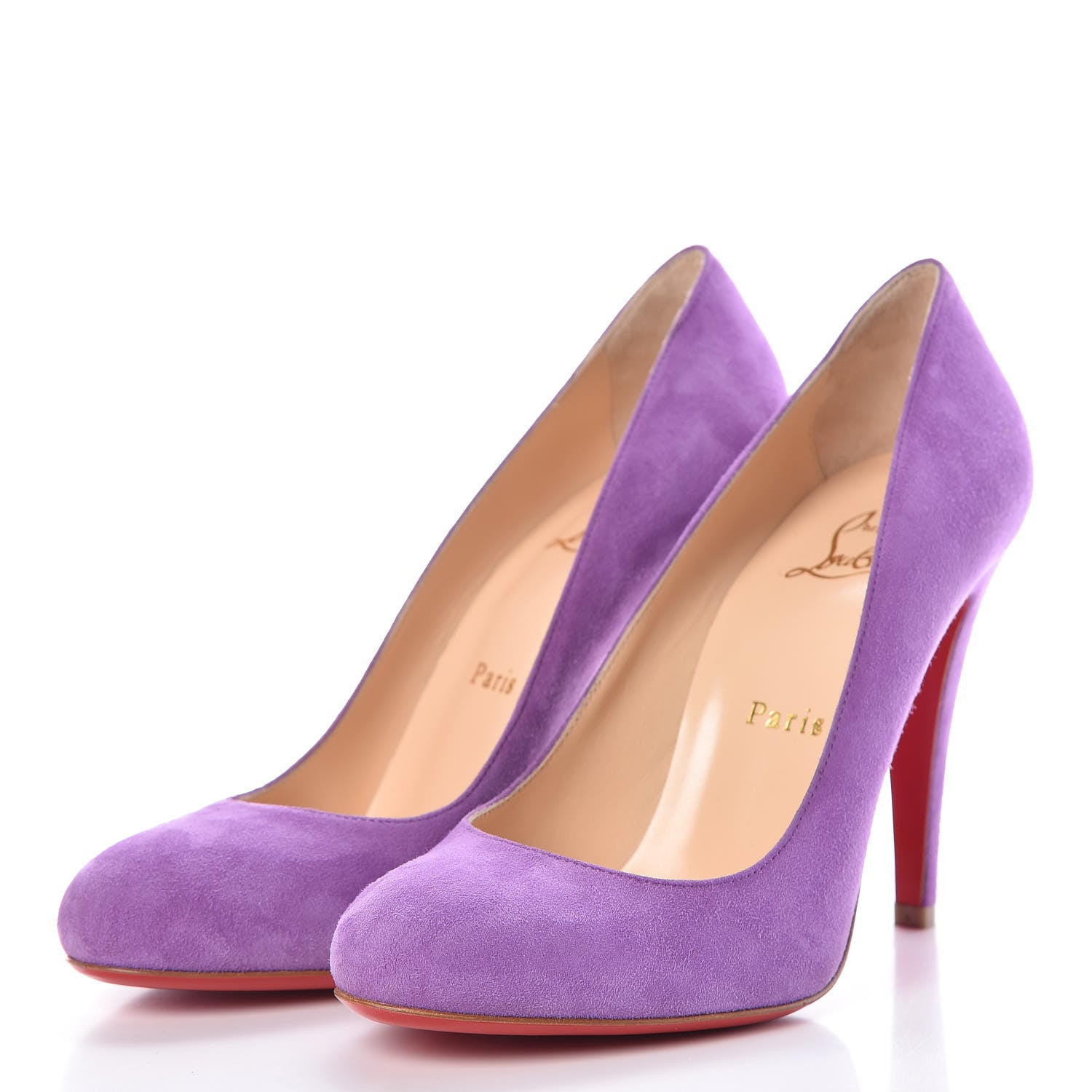 Christian Louboutin Suede Ron Ron 100 Pumps 37.5 Digitale 3 of 8