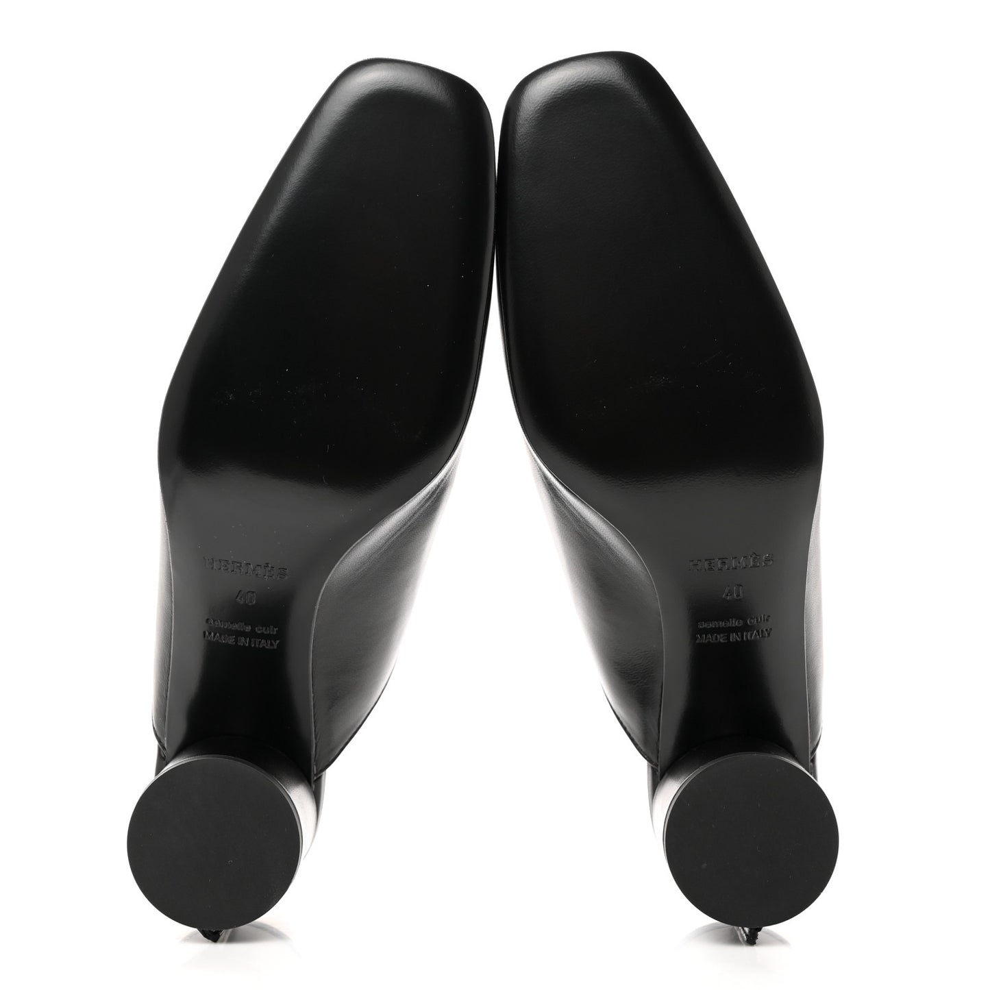 Nappa Detail Mules 40 Black