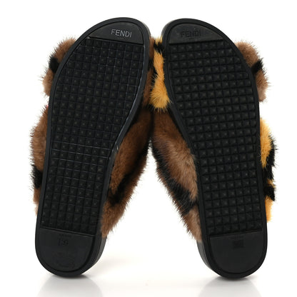 Fendi Mink Fur Open Your Heart Sandals 39 Multicolor 5 of 7