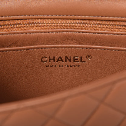 Chanel Lambskin Quilted Mini Rectangular Flap Brown 8 of 10