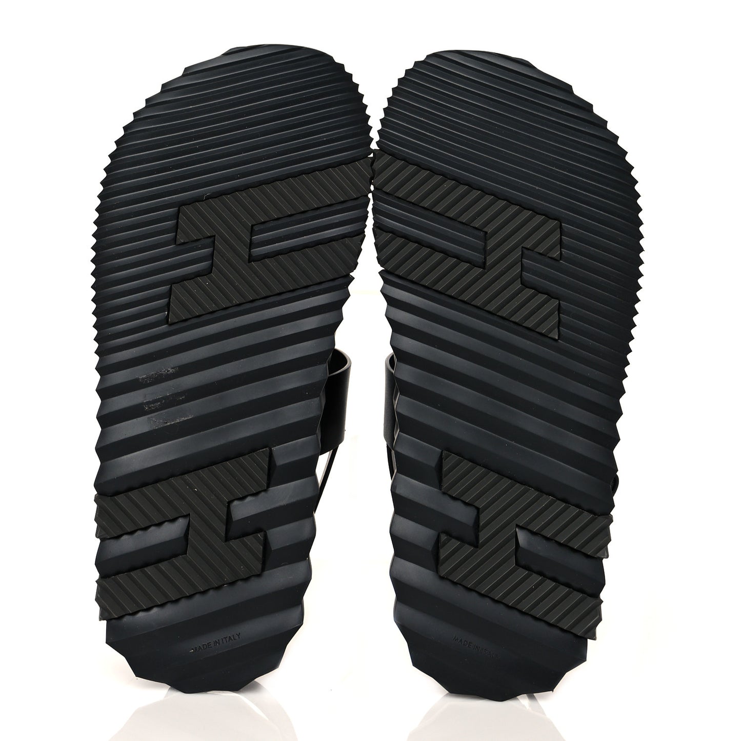Calfskin Goatskin Mens Electric Sandals 42 Black