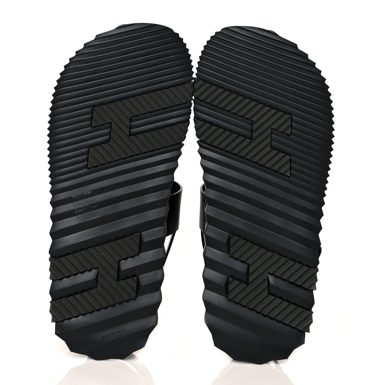 Hermes Calfskin Goatskin Mens Electric Sandals 42 Black 5 of 8
