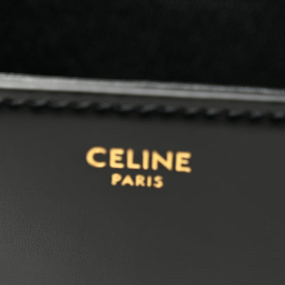 Celine Shiny Calfskin Medium Triomphe Black 6 of 11