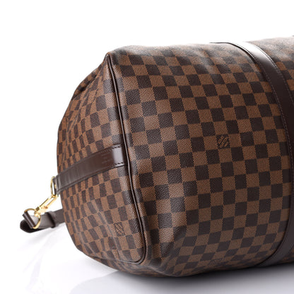 Louis Vuitton Damier Ebene Keepall Bandouliere 55 5 of 10