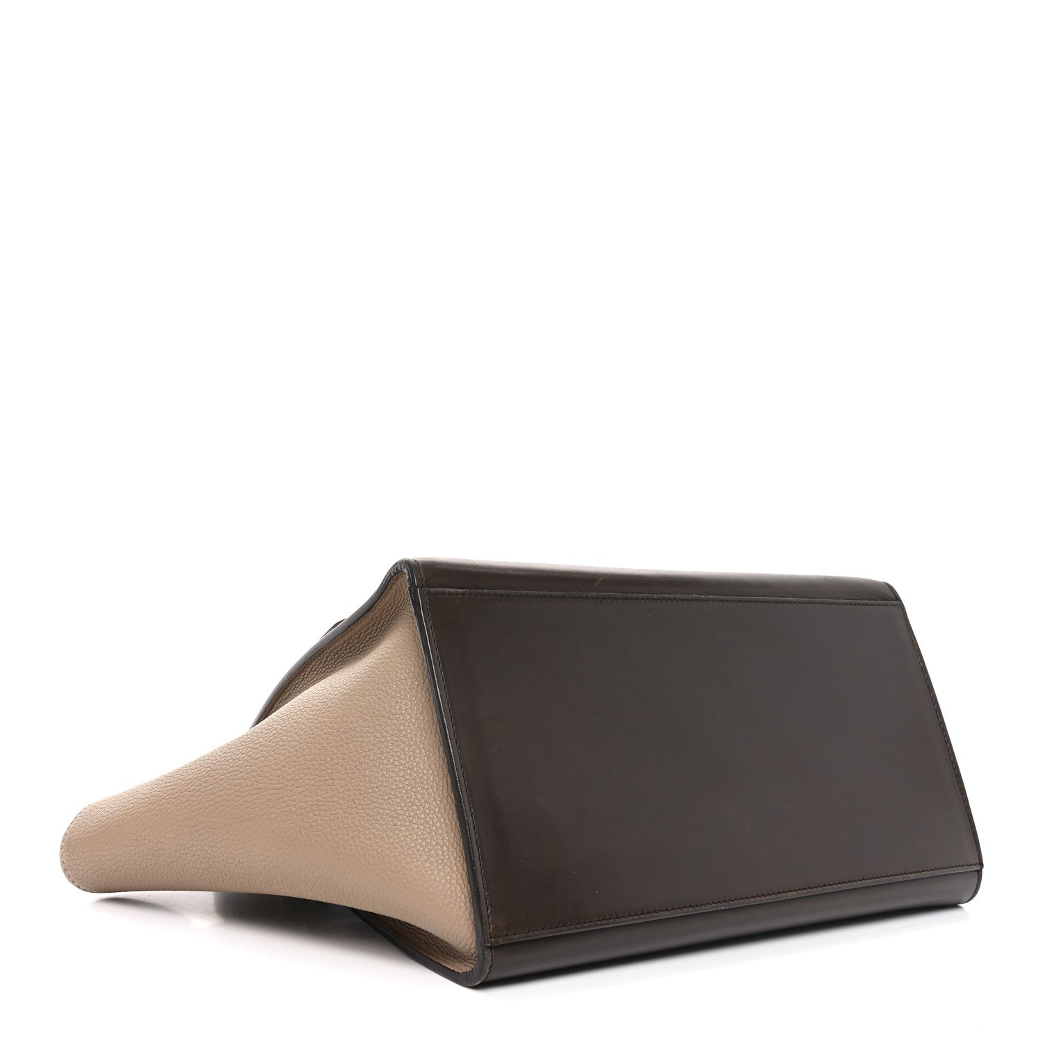 Celine Sleek Calfskin Tri-color Small Trapeze Wine 4 of 9