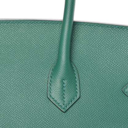 Hermes Epsom Birkin 35 Vert Vertigo 8 of 38