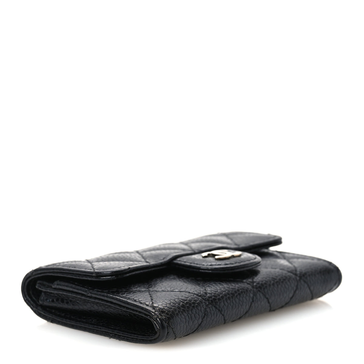 Chanel Caviar Quilted Flap Card Holder Black 4 of 12
