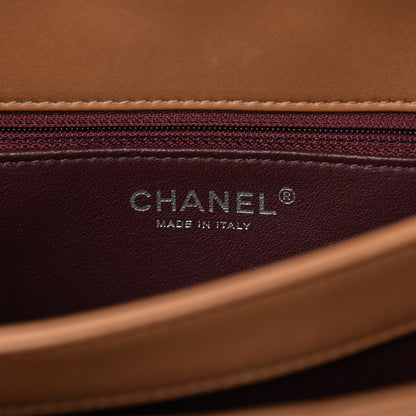 Chanel Lambskin Quilted Medium Trendy CC Flap Light Brown 8 of 10