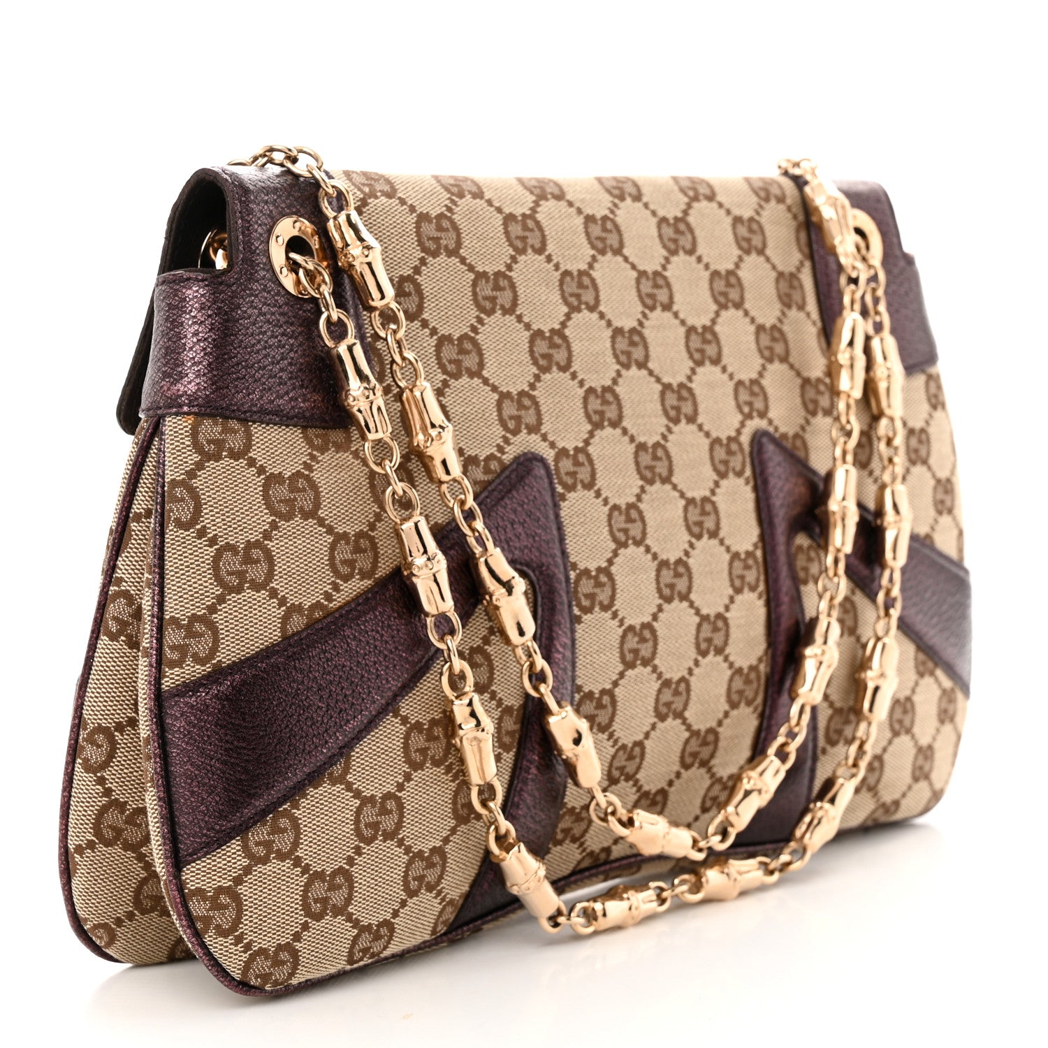 Gucci Monogram Tom Ford Jeweled Dragon Bag Purple 3 of 11