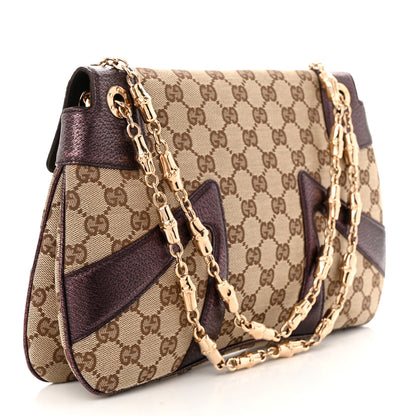 Gucci Monogram Tom Ford Jeweled Dragon Bag Purple 3 of 11