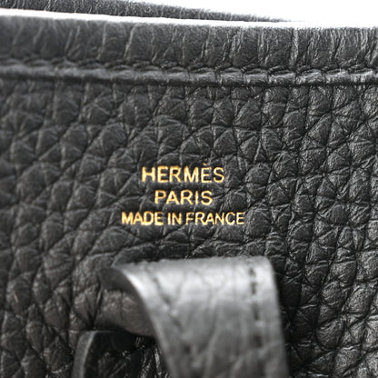 Hermes Taurillon Clemence Evelyne TPM Black 6 of 11