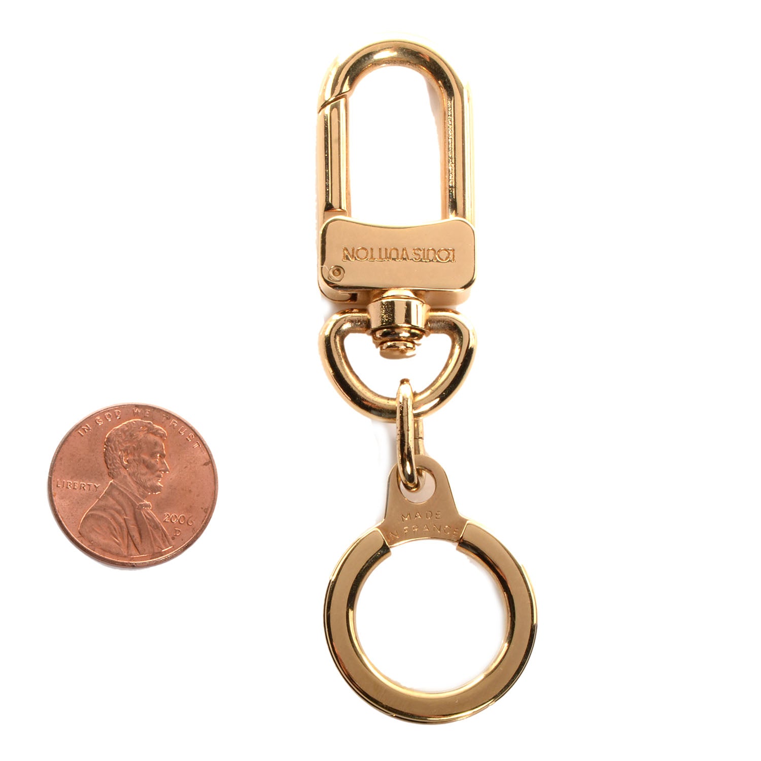 Louis Vuitton Pochette Extender Key Ring Gold 2 of 4