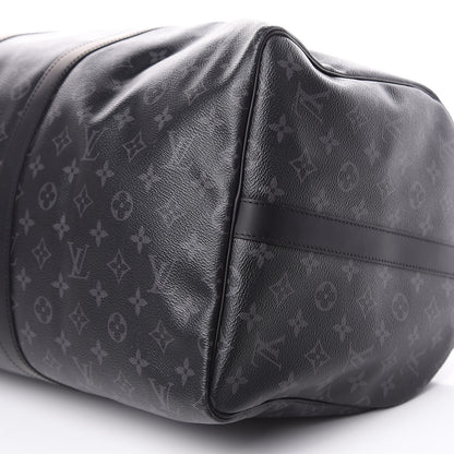 Louis Vuitton Monogram Eclipse Keepall Bandouliere 55 10 of 11