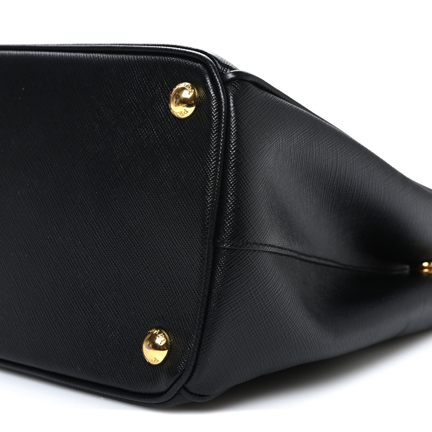 Saffiano Small Galleria Double Zip Tote Black