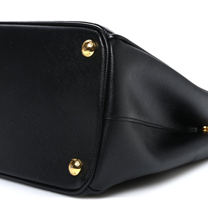 Prada Saffiano Small Galleria Double Zip Tote Black 10 of 10