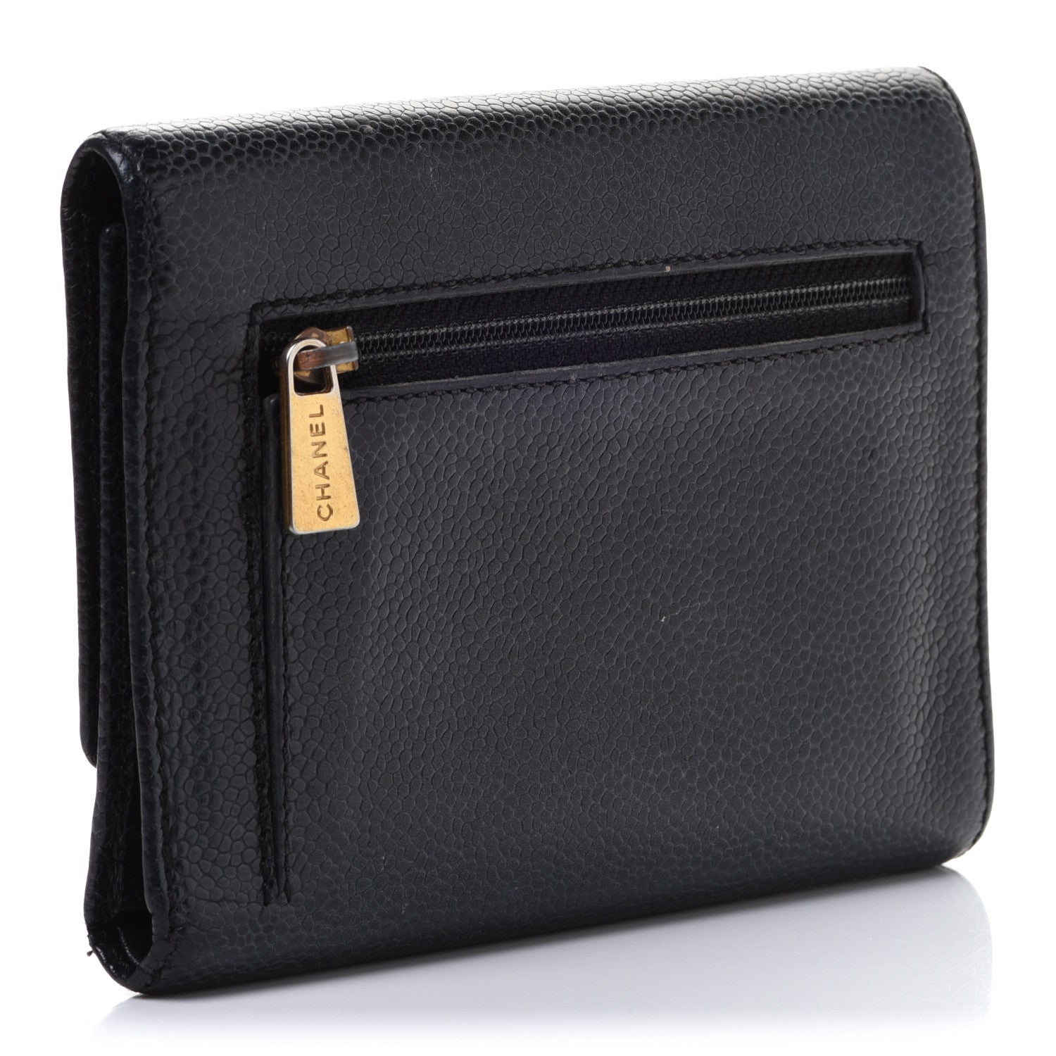 Chanel Caviar Timeless CC Compact Wallet Black 3 of 18