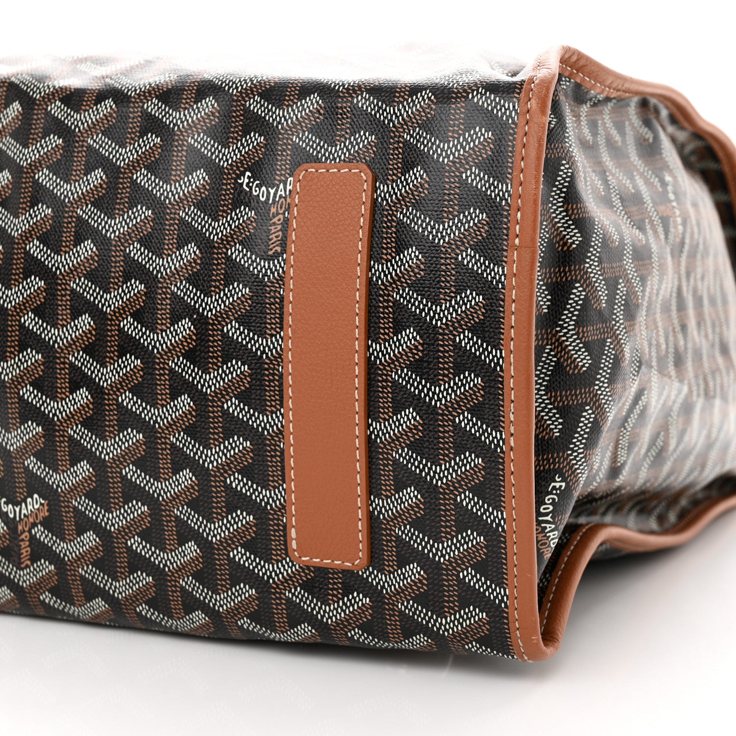 Goyard Goyardine Saint Leger Soft Briefcase Backpack Black Gold 5 of 13