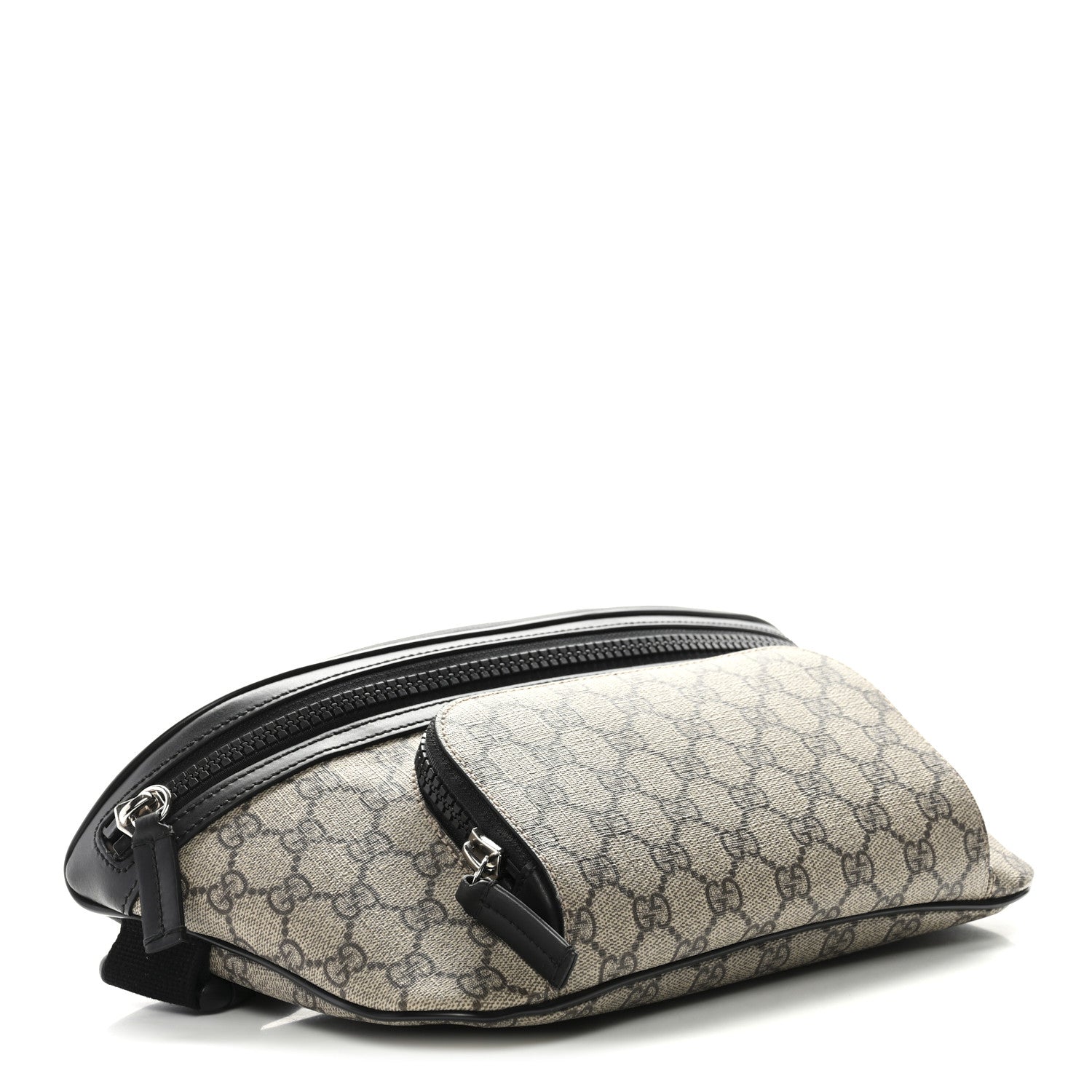 Gucci GG Supreme Monogram Belt Bag Black 4 of 10