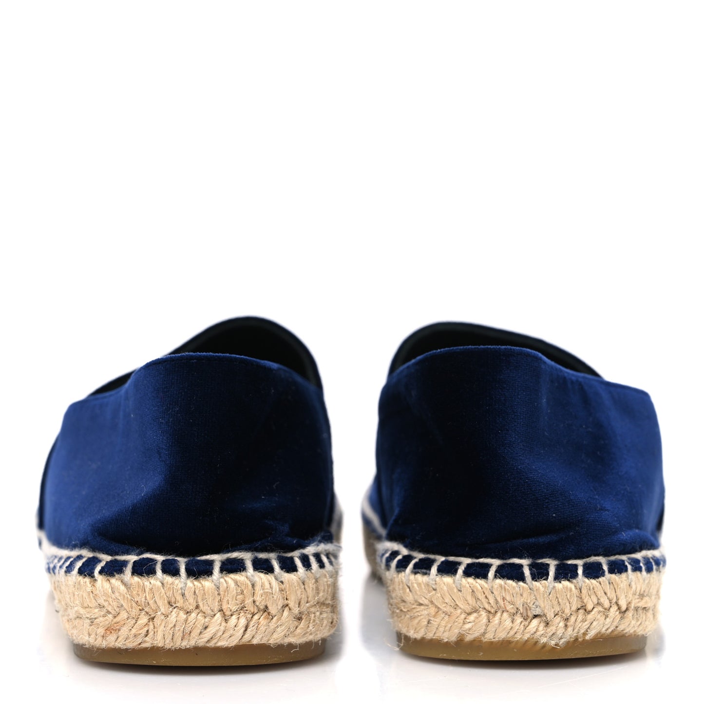 Velvet Logo Espadrilles 38 Navy Black
