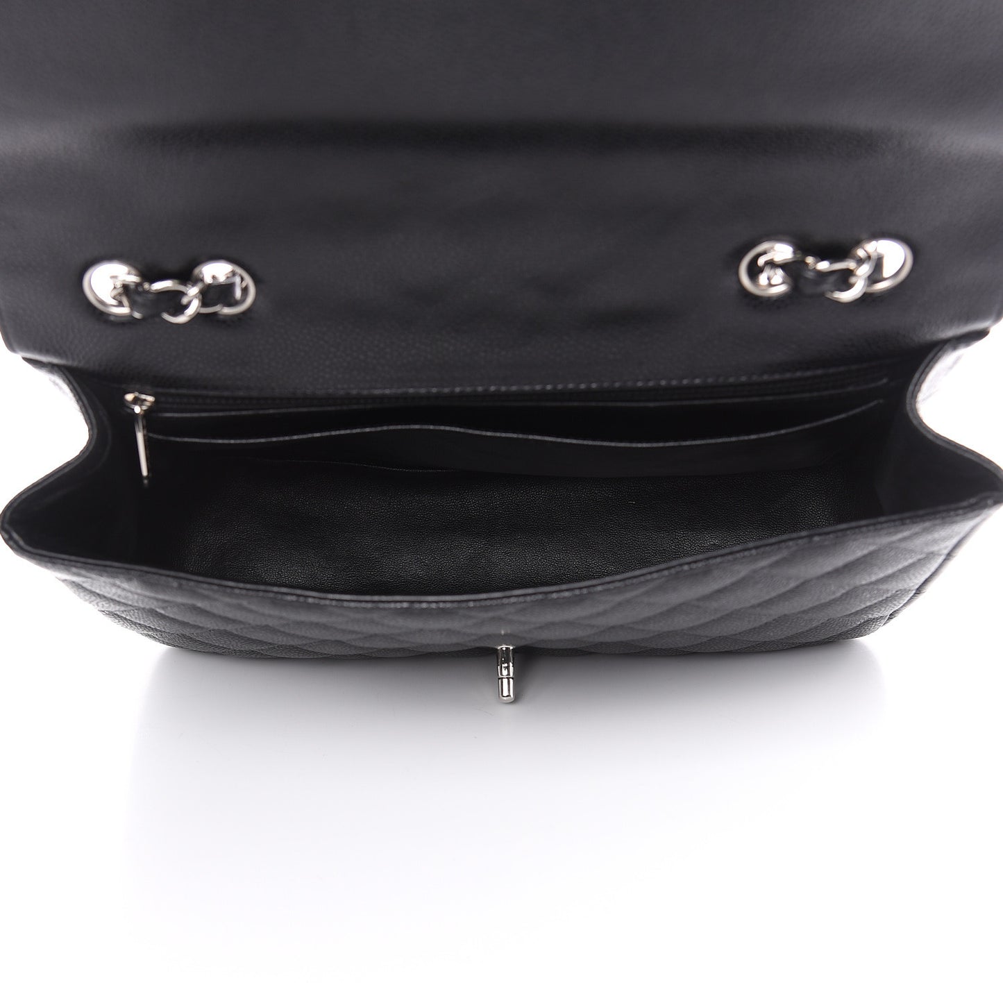 Caviar Quilted Jumbo Single Flap Black