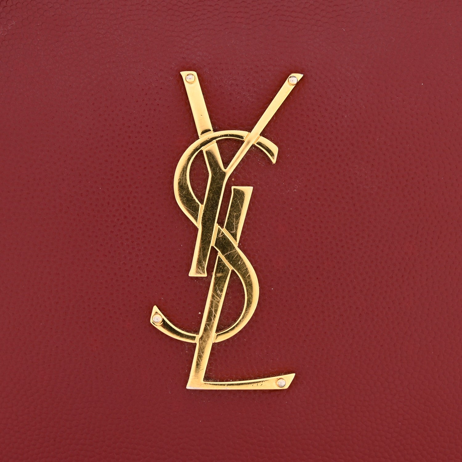 Saint Laurent Grain De Poudre Medium Classic Monogram Camera Bag Oxblood 11 of 13