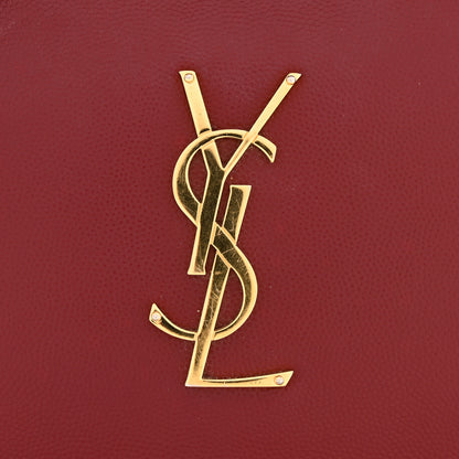 Saint Laurent Grain De Poudre Medium Classic Monogram Camera Bag Oxblood 11 of 13